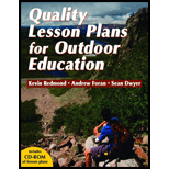 Quality Lesson Plans For Outdoor Education   With CD