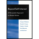 Beyond Self Interest