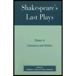 Shakespeares Last Plays