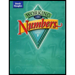 Working With Numbers   Workbook Level F 04 Edition, by Steck Vaughn - ISBN 9780739891612