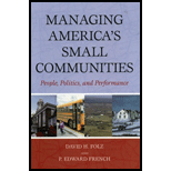 Managing Americas Small Communities