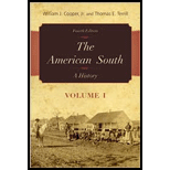 American South A History, Volume I