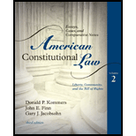 American Constitutional Law Liberty, Community, and the Bill of Rights, Volume 2