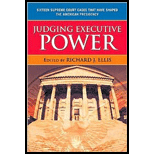 Judging Excutive Power by Richard J. Ellis - ISBN 9780742565135
