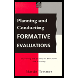 Planning and Conducting Formative Evaluations