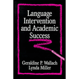 Language Intervention and Academic Success