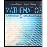 Mathematics for Business and Personal Finance