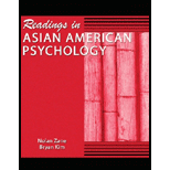 Readings In Asian American Psychology