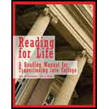 Reading for Life A Reading Manual for Transitioning into College