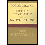 Social Change and Cultural Continuity Among Native Nations