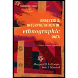 Analyzing and Inter. Ethnographic Data, Volume 5