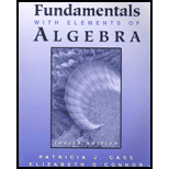 Fundamentals With Elements of Algebra