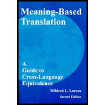 Meaning Based Translation