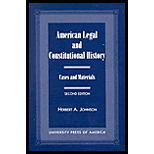 American Legal and Constitutional History