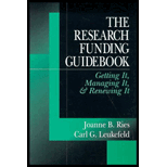 Research Funding Guidebook  Getting It, Managing It, and Renewing It