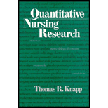 Quantitative Nursing Research