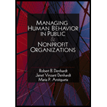 Managing Human Behavior in Public and Nonprofit Organizations