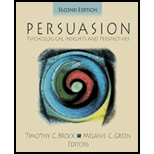 Persuasion  Psychological Insights and Perspectives