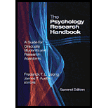 Psychology Research Handbook  A Guide for Graduate Students and Research Assistants