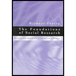 Foundations of Social Research  Meaning and Perspective in the Research Process