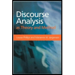 Discourse Analysis as Theory and Method