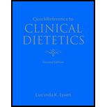 Quick Reference to Clinical Dietetics