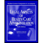 Legal Aspects of Health   Resource Guide