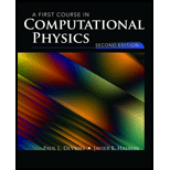 First Course in Computational Physics