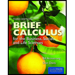 Brief Calculus For The Business, Social, And Life Sciences Text Only