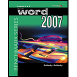 Microsoft Word 2007  Benchmark Ser.  Package