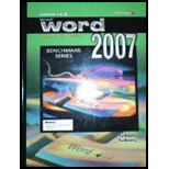 Microsoft Word 07 Level 1 and 2, Win. Vis   With Cd (Cloth)