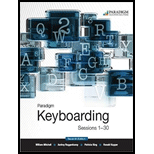 Paradigm Keyboarding Sessions 1 30   Package 7TH 18 Edition, by William Mitchell - ISBN 9780763878238