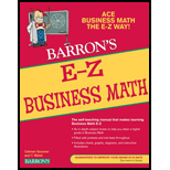E Z Business Math 4TH09 Edition, by Calvin Gozner - ISBN 9780764142598