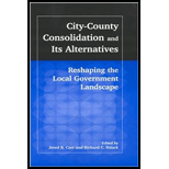 City County Consolidation and Its Alternat.