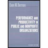 Performance and Productivity in Public and Nonprofit Organizations