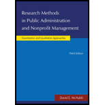 Research Methods in Public Administration