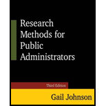 Research Methods for Public Administrators