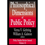 Philosophical Dimensions Public Policy