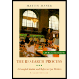 Research Process  A Complete Guide and Reference for Writers   With CD ROM