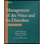 Management of the Voice and Its Disorders