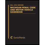 Michigan Penal Code and Motor 2012   With CD