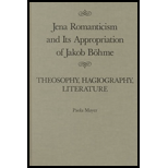 Jena Romanticism and Its Appropriation of Jakob Bohme  Theosophy, Hagiography, Literature