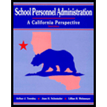 School Personnel Administration  A California Perspective