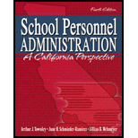 School Personnel Administration  A California Perspective