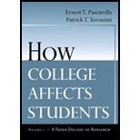 How College Affects Students  Third Decade of Research Volume 2