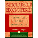 Scholarship Reconsidered  Priorities of the Professoriate