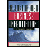 Breakthrough Business Negotiation  A Toolbox for Managers