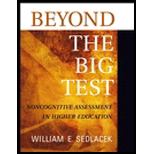 Beyond the Big Test  Noncognitive Assessment in Higher Education