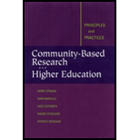 Community Based Research and Higher Education