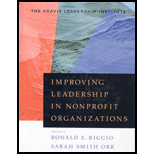 Improving Leadership in Nonprofit Organizations - Ronald E. Riggio and Sarah Smith  Eds. Orr